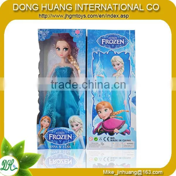2014 educational girl fashion snow queen frozen elsa doll elsa toys