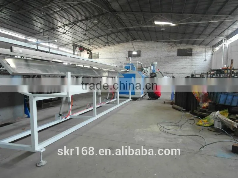 SKR machinery WPC PVC PP PE Wood-plastic Production Line Solid Composite Wood Plastic Extruder for threshold stair case