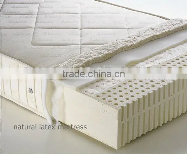 luxury nature sleep Latex mattress zip cover