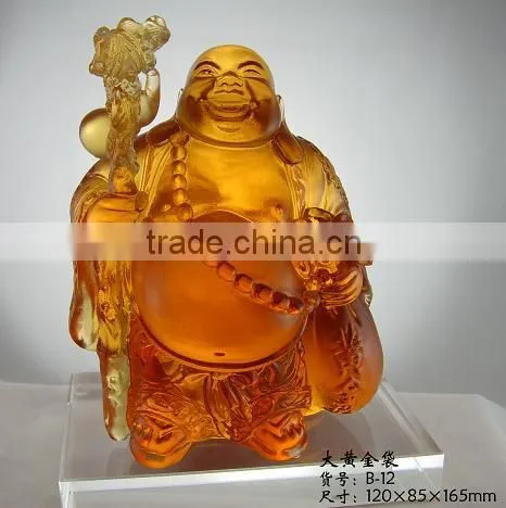 Factory Wholesale Crystal/ Western Transparent Jade Buddha Statue