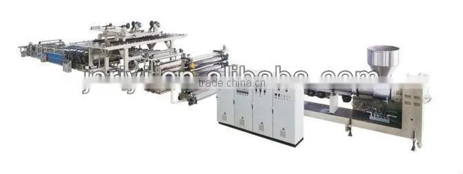 Double screw aluminum composite panel machine
