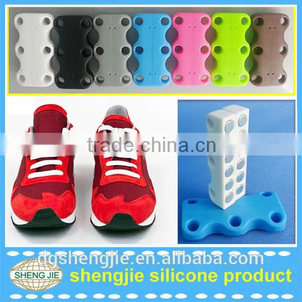 Europe hot selling bulk sale custom no tie magnetic shoelaces zubits colorful magnetic shoe closures