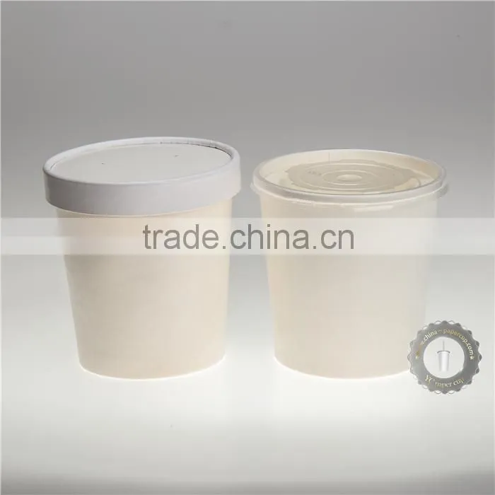 32oz disposable soup cup with lid spoon