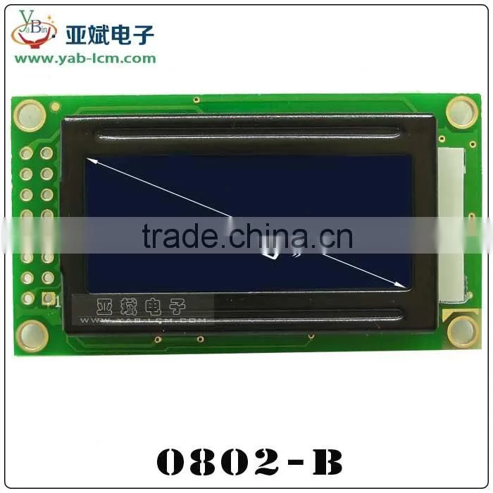 0802 lcd module 5V 3.3V LCM Display Black Character small lcd display