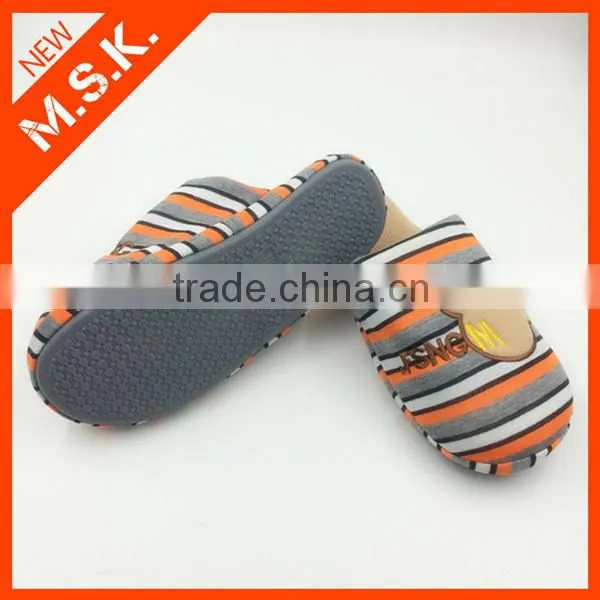 stripe New desigh animal pattern fashion indoor man slipper