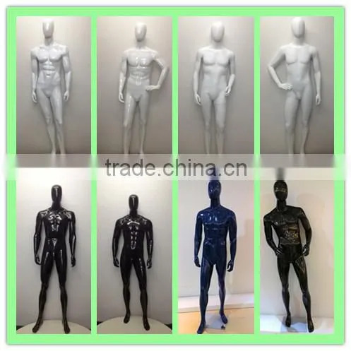 Wholesale high quality Fiberglass Glossy White Male Mannequins