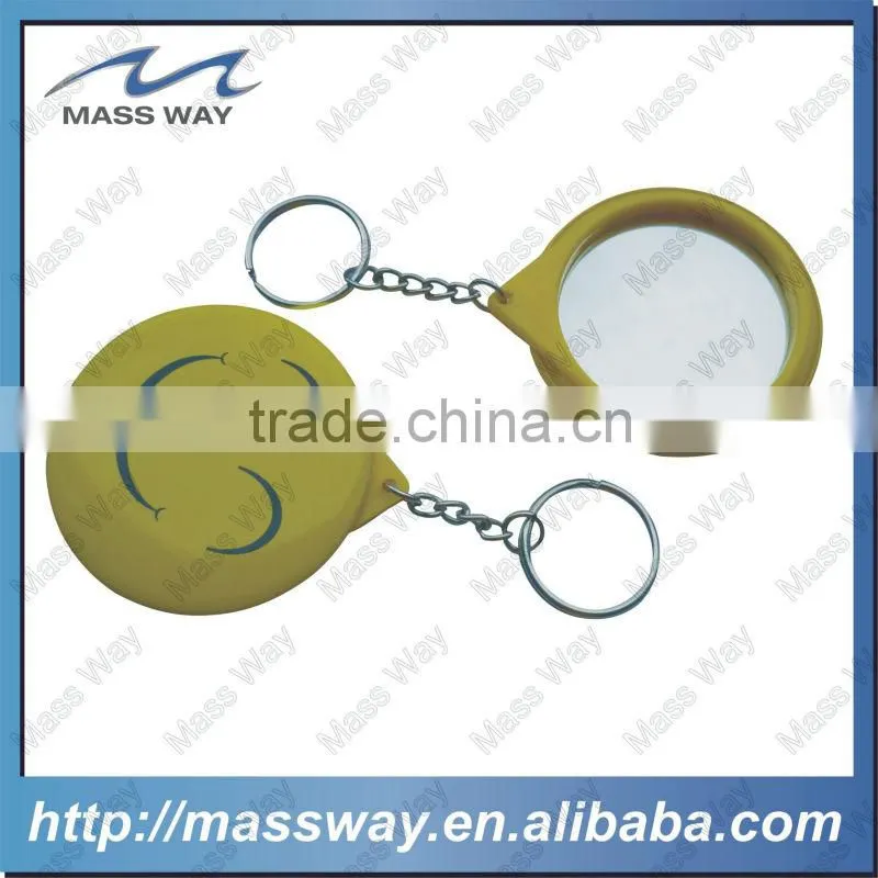 promotional custom mirror tin keyring