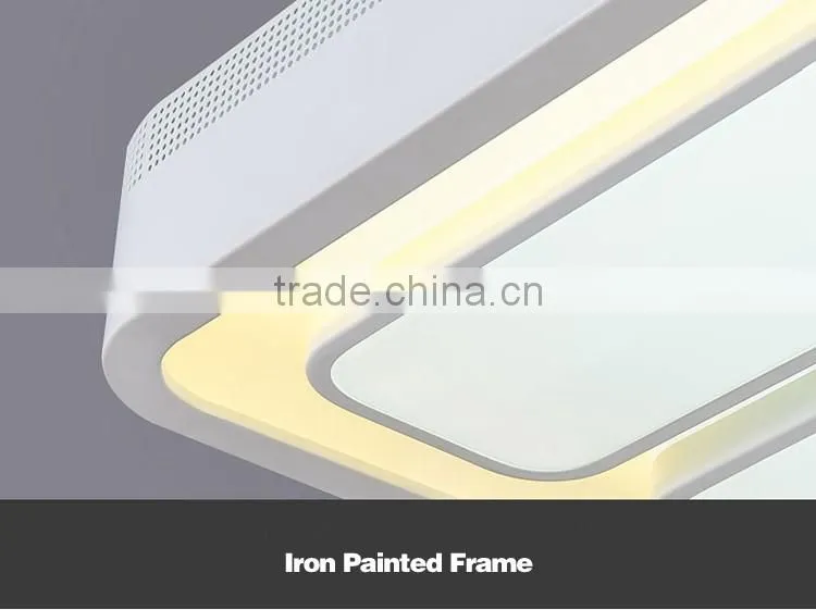 2016 New Arrival Iron Square Ceiling Lamps 39w Acrylic Modern Ceiling Lights