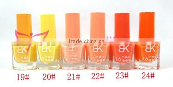 Cheap Wholesale BK 8ml nail polish for nail art