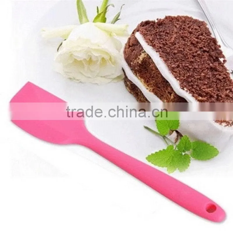 Cake Cream Butter Spatula Mixing Batter Scraper Brush Silicone Baking Tool Green