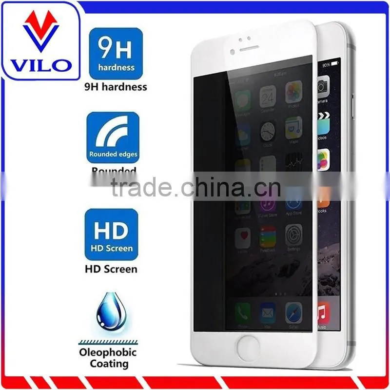 Silk Printing Anti-Spy Temepred Glass Screen Protector For iPhone 6/ 6S