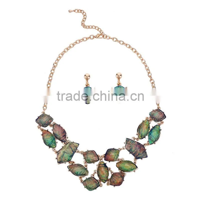 Wholesale new simple luxuriant resin china fashion jewelry sets