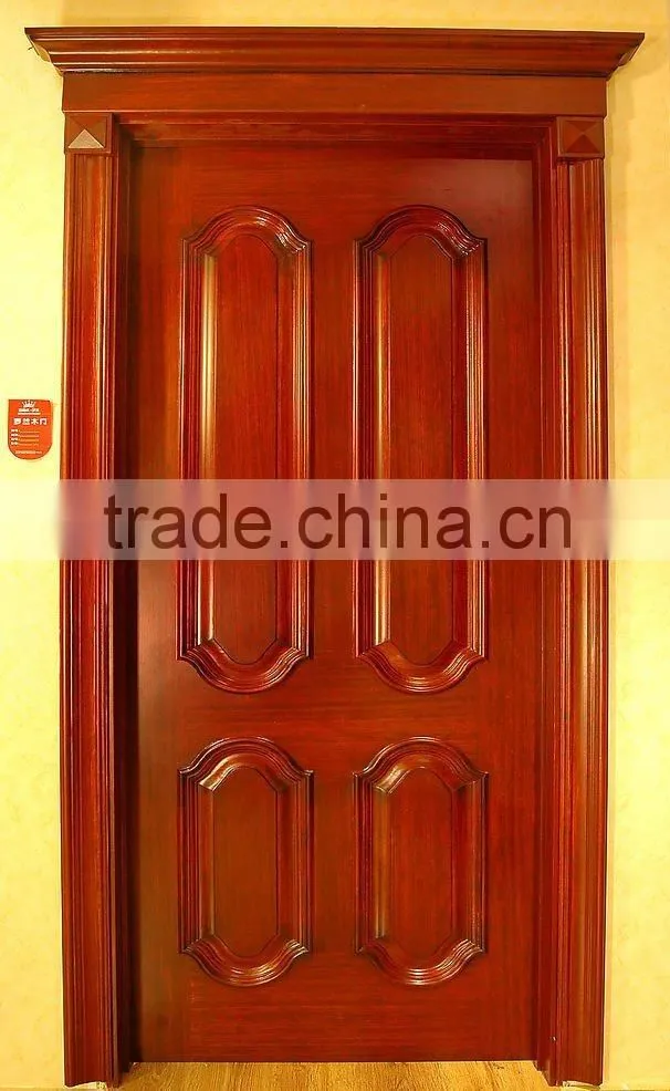 PVC wood doors(wooden bifold doors/arch interior doors frame)