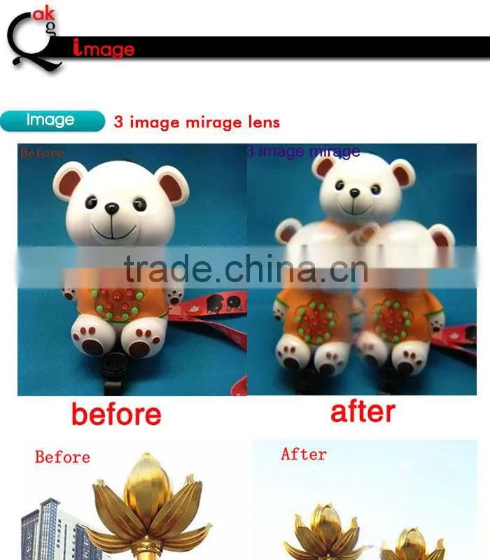 special gifit hot new product for 2015 Triangular Prism Lens with Clip for Mobile Phone Camera