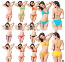 Hot Women Sexy Lace Bilayer Bandeau Bikini Beach Swimsuit Bathing Suit