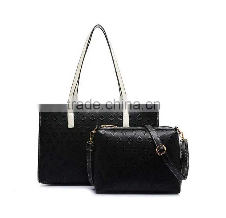 Online Shopping handbags ladies Hot Sale fashion Korean Style Handbag PU leather bag Sets