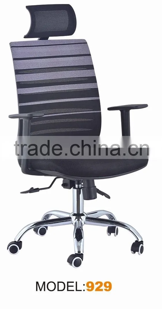 Mid-Back Executive Manager Computer Desk Swivel Silver Mesh Office Chair with Headrest and Flexible ArmRest