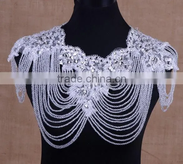 2016 New Crystal Tassels Shoulder Chain Weeding Bridal Elegant Sex Body Chain