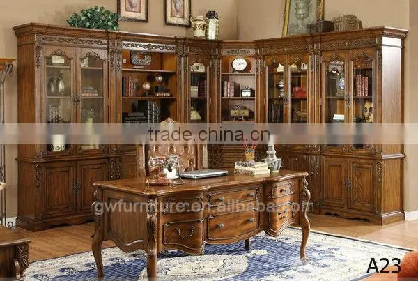 wooden bookcase display cabinet