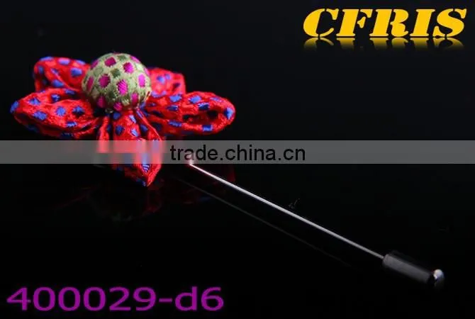 2016 New arriving spot flower,six color cloth lapel pin c1-d6