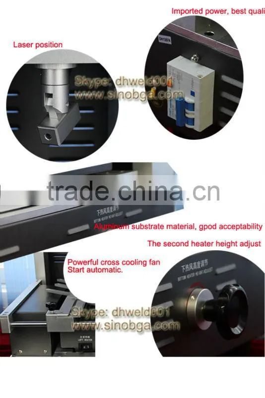Optical alignment Motherboard repair bga reballing kit infrared and hot air bga rework station