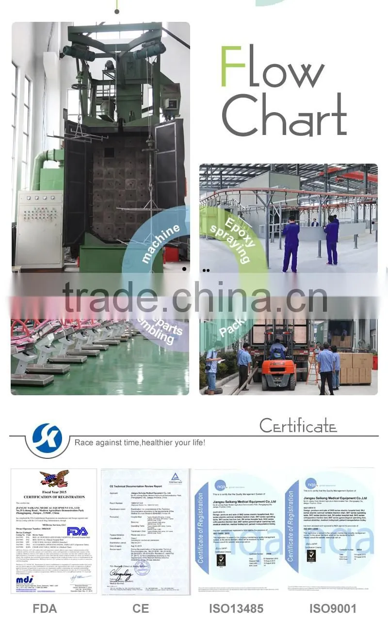 SK056-6 multifunctional flat clinical bed