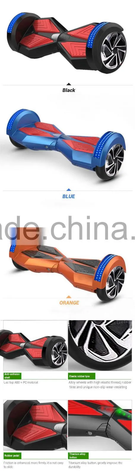 305W*2 48v 10km/h Charger 110V-240V 50-60hz hot sale mini two wheel drifting smart electric scooter