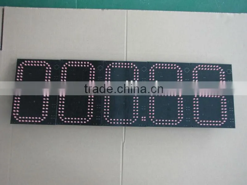 16inches factory price various color 7 segment led display 4 digits for clock