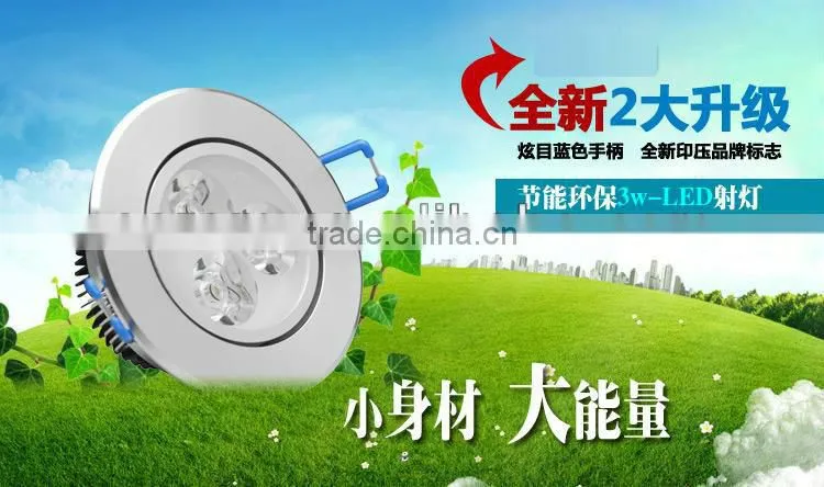 Brush Aluminum High Power 5*3W 15W 220V Gimble Recessed Dimmable Square Led Celling Light 10w led downlight