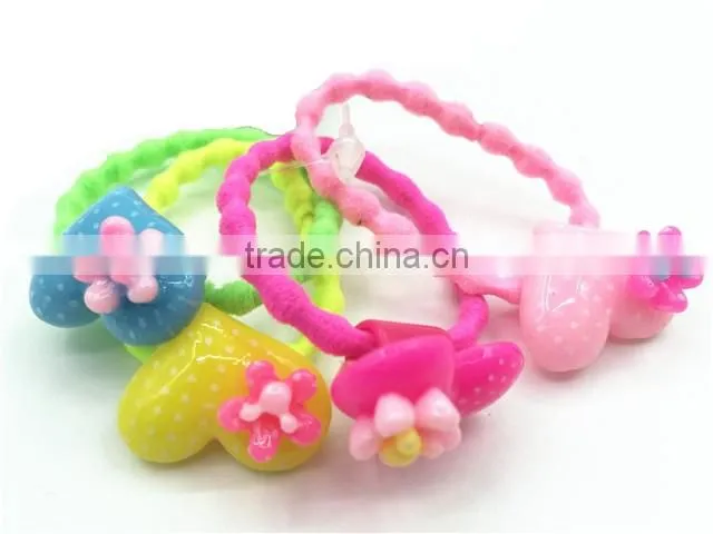 Lovely candy colors apple design children hair tie set