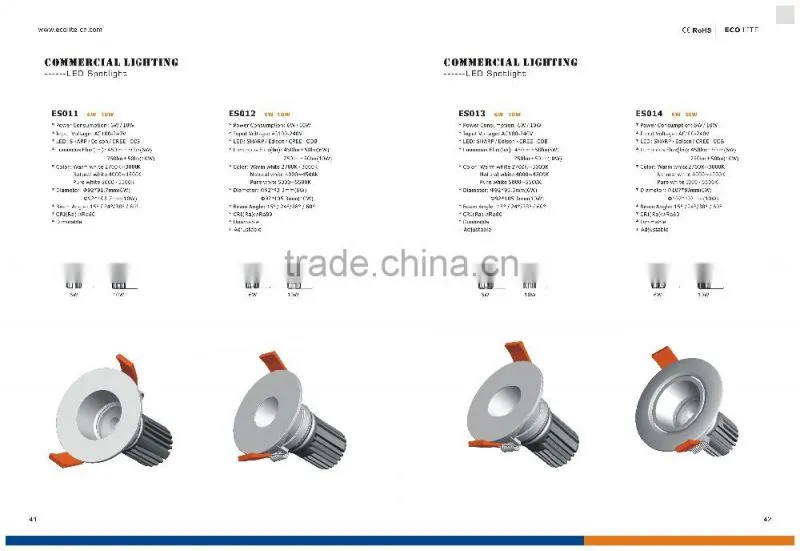 China supplier recessed anti-glare 6W mini LED downlight