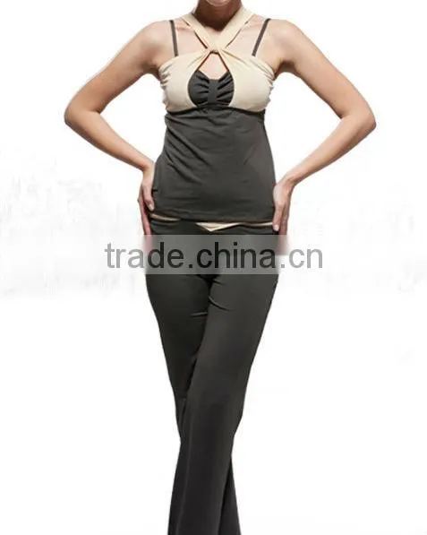 2013 hot sales fitness dry fit black Yoga suit for women