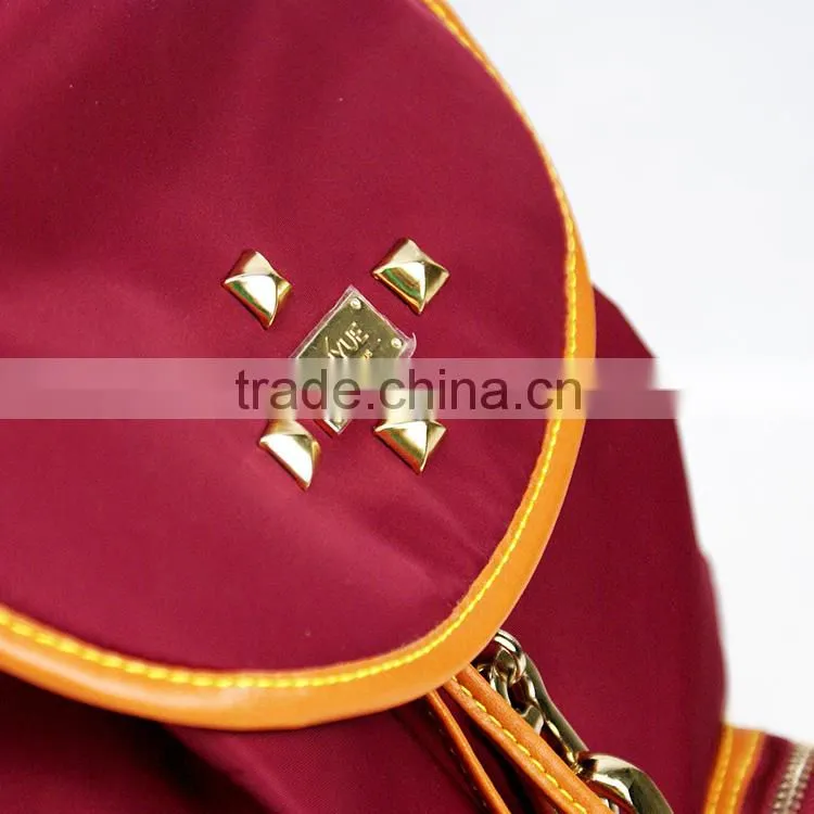 2015 the most beautiful new fashion backpack with nail for famale,fashionable backpacks for girls