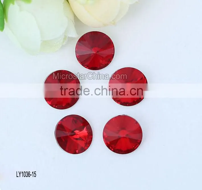 wholesale DIY pointed 6-30mm colorful crystal beads