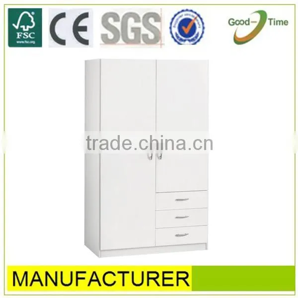 2 door cheap bedroom wooden wardrobe
