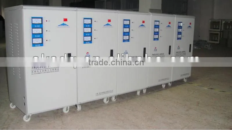 TNS 0.5KVA~100KVA three phase servo motor automatic voltage regulator AVR stabilizer