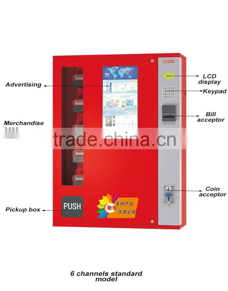 China Manufacture Snack Coin Operated Vending Machine Manufacturers