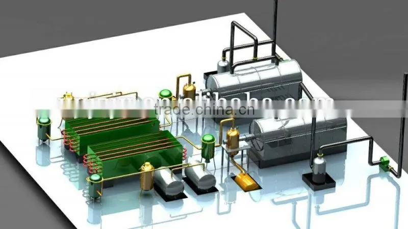 JZ waste plastic and tires pyrolysis machine