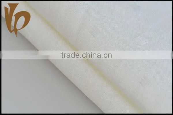 dobby woven bleached plain linen fabric