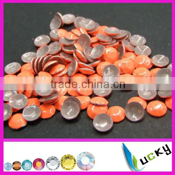 Wholesale !hot fix rhinestuds beads hotfix octagon round amethyst color