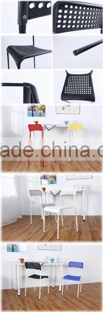 Hot sale cheap restaurant metal frame plastic chair PM055