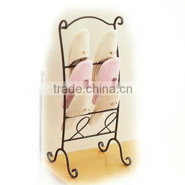 Black iron slippers holder