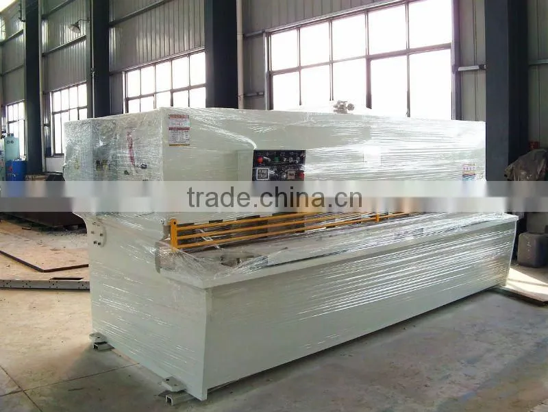 aluminum sheet hydraulic plate cutting machine E21 with shearing machine blade