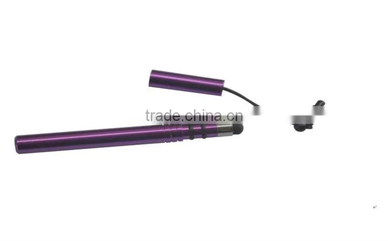MINI cap plugging stylus pen with OEM logo & color for IPHONE