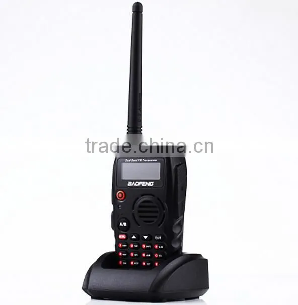 New Black VHF + UHF 136-174MHz/400-520MHz 5W 128CH VOX Dual band BaoFeng Two Way Radio A52
