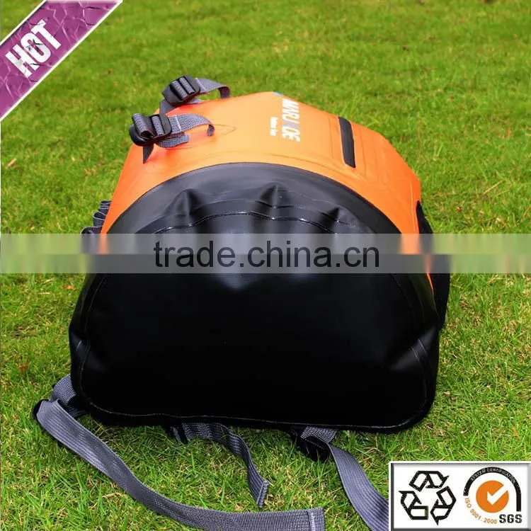 Chinese manufacturer 2016 hot selling PVC tarpaulin waterproof bag pack for outdoor camping