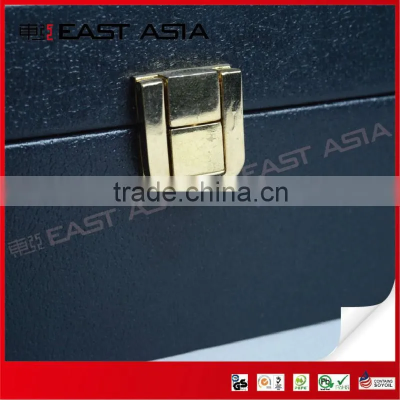 Black Fancy Paper Boxes with Metal Button Closure