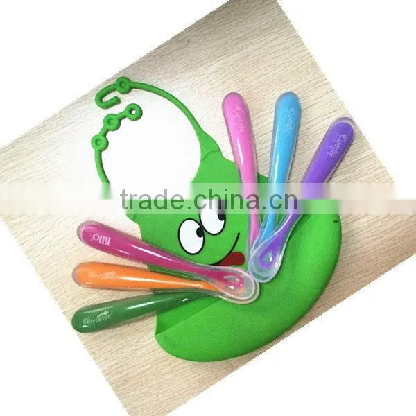 Bottom price hot-sale food grade durable silicone baby spoon