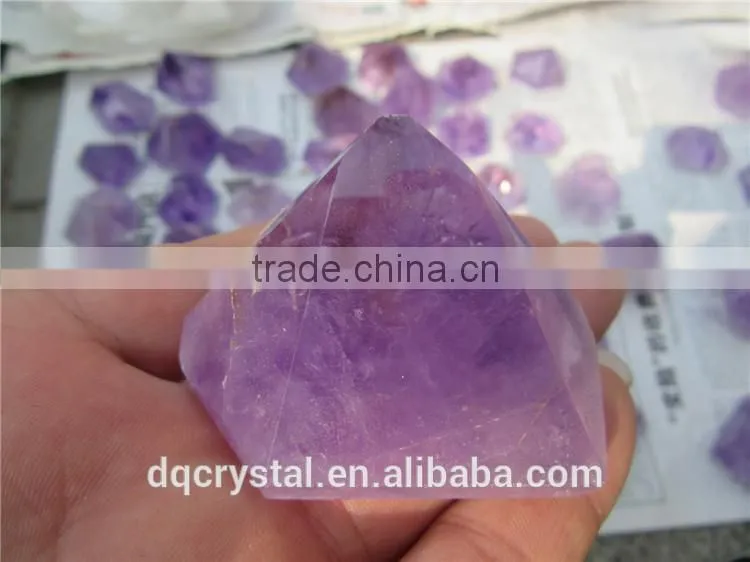 Wholesale special shape amethyst ,crystal pyramid shaped paperweight