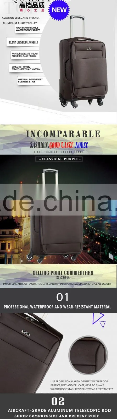 aircraft trolley case with wheels